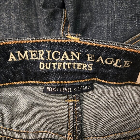 American Eagle Women's Next Level Stretch Skinny Bermuda Shorts 4 Preppy NWT - Picture 6 of 12